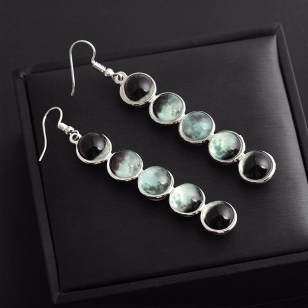 NWT Moon Phases Dangle Earrings
